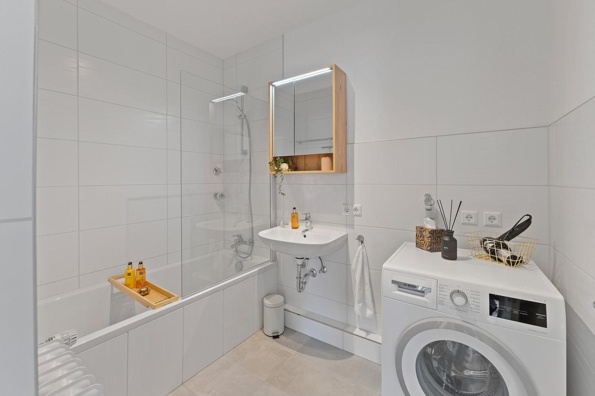 Roomfall Am Kurpark Mit Blick Ins Gruene-Parkplatz-Waschmaschine-Kueche-Wifi Бад-Раппенау Екстер'єр фото